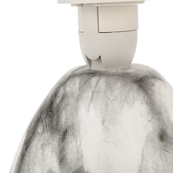 Светильник декоративный настольный Форте с основанием цвета мрамор с белым абажуром, с цоколем Е14, 40 Вт, REXANT