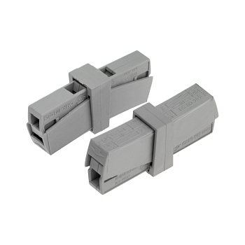 Строительно-монтажная клемма СМК 224-201 для светильника на 2 проводника (1,0-2,5)/(0,5-2,5) мм² (5 шт./уп.) REXANT