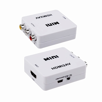 Конвертер HDMI на 3 RCA, пластик, белый REXANT