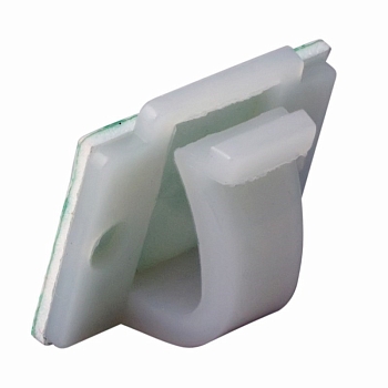 Площадка самоклеящаяся c клипсой под шлейф 20х14 мм (10 шт/уп) REXANT