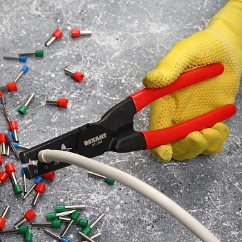 Пресс-клещи HT-35M для обжима втулочных наконечников 10-35мм² REXANT