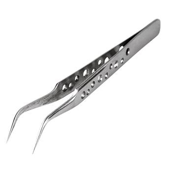 Пинцет изогнутый узкий 120мм Airy (блистер) REXANT