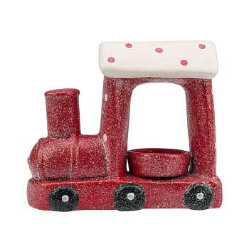 Керамический подсвечник Паровоз 17,1х7,1х14,7 см