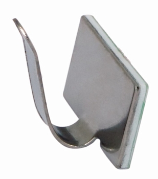 Площадка самоклеящаяся металлическая с клипсой под шлейф 20x10 мм (100 шт/уп) REXANT