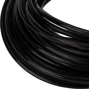 Трос стальной в ПВХ оплетке d=2,5мм, черный (моток 20м) REXANT