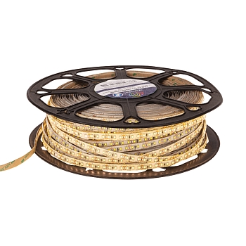 Лента светодиодная 12В, SMD2835, 19,2 Вт/м, 120 LED/м, 3000К, 10мм, 50м, IP65 LAMPER