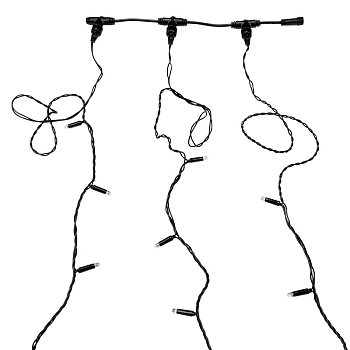 Гирлянда LED ClipLight 24V, 3 нити по 20 м, свечение с динамикой, цвет диодов Мульти