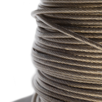 Трос стальной в ПВХ оплетке d=2,0мм, прозрачный (бухта 200м) REXANT