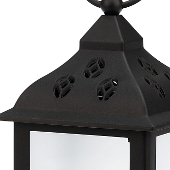 Декоративный фонарь 11х11х22,5 см, черный корпус, цвет свечения RGB с эффектом мерцания NEON-NIGHT