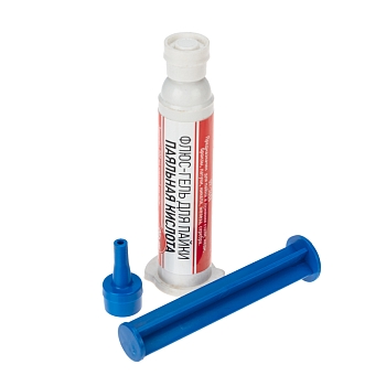 Флюс-гель для пайки, ПАЯЛЬНАЯ КИСЛОТА, 12мл, техно-шприц, блистер REXANT