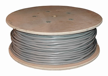 Кабель витая пара F/UTP, CAT 5е, PVC, 10PR, 24AWG, INDOOR, SOLID, серый, 305м, РФ REXANT