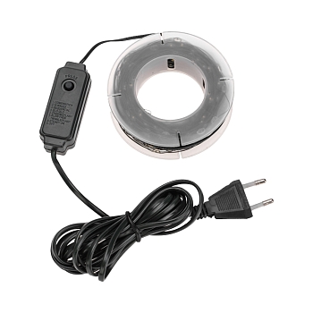 Гирлянда светодиодная Роса с контроллером 30м, 300LED, БЕЛЫЙ, IP20, 230В, зеленый провод NEON-NIGHT