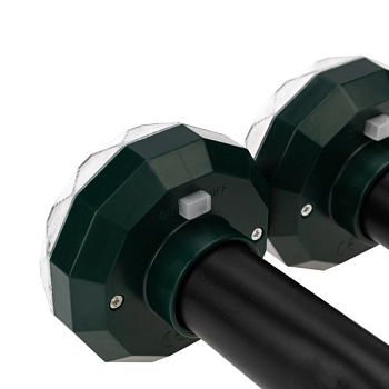 Набор отпугивателей кротов с садовым фонариком (R 20м х2) кристалл REXANT