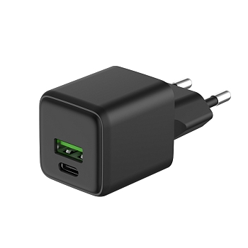 Сетевое зарядное устройство с двумя портами USB-A и Type-C, 20Вт GaN REXANT