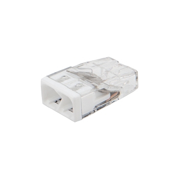 Экспресс-клемма REXANT СМК 2273-202, 2-проводная 0.5-2.5 мм², прозрачная (100 шт./уп.)