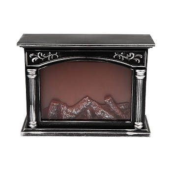 Светодиодный камин Классика с эффектом живого огня 33х12х24 см, батарейки 3хС (не в комплекте) или от USB (в комплекте)