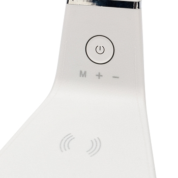 Светильник настольный Cloud LED 2700-6500К, встроенная беспроводная и проводная USB-зарядка устройств, диммер, гибкий поворот REXANT