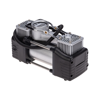 Компрессор автомобильный усиленный двухпоршневой с цифровым манометром и функцией автостоп (60л/мин, 10 АТМ) REXANT