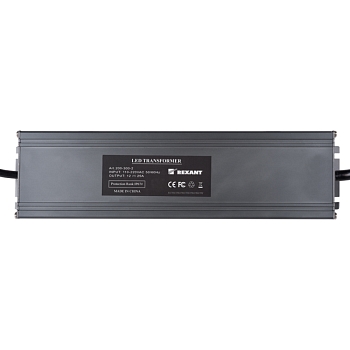 Источник питания 12В, 300Вт с проводами, влагозащищенный IP67