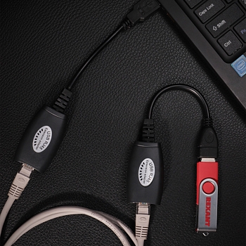 USB удлинитель по витой паре (8p8c) REXANT