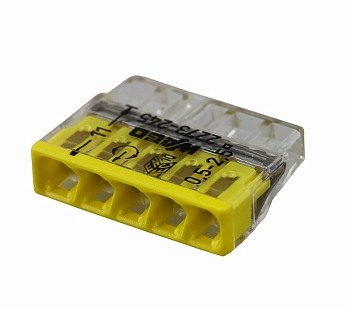 2273-245 Экспресс-клемма с пастой 5-проводная до 2,5 мм², (100 шт./уп.) WAGO