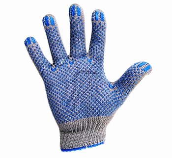 Перчатки х/б с покрытием ПВХ «Актив», 3 нити, 32-34 г