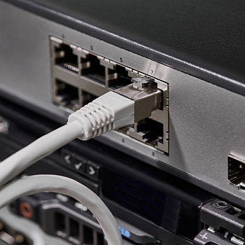 Шнур коммутационный, патч-корд F/UTP RJ45-RJ45, CAT 6, LSZH серый, 0,5м REXANT