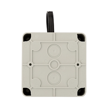 Розетка влагозащищенная настенная с крышкой 1 гнездо, 2Р+РЕ, 16А, IP68, серая REXANT