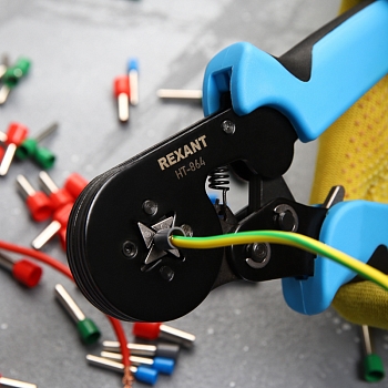 Кримпер HT-864 для обжима штыревых наконечников 0,25-6,0мм² REXANT