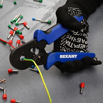 Кримпер HT-866 для обжима штыревых наконечников 0,08-6,0мм² REXANT