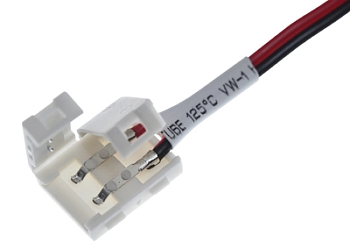 Коннектор питания с джеком для одноцветных светодиодных лент шириной 10 мм LAMPER