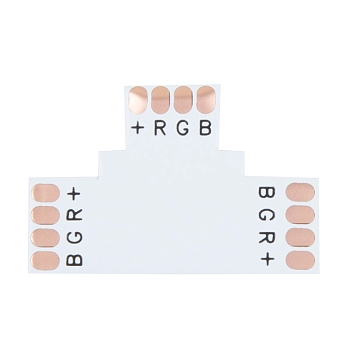 Плата соединительная (T) для RGB светодиодных лент шириной 10мм LAMPER