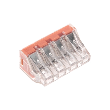 Экспресс-клемма СМК 773-174 с пастой, 4-проводная 0,75-6 мм² (50 шт/уп) REXANT