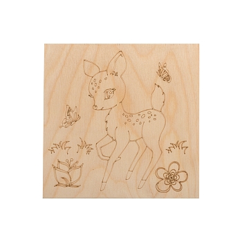 Доски для выжигания «Малыши зверята», 150х150мм, 5 шт., пакет REXANT