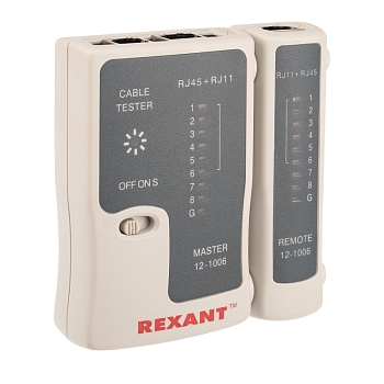 Тестер кабеля RJ-45+RJ-11/RJ-12 468 REXANT