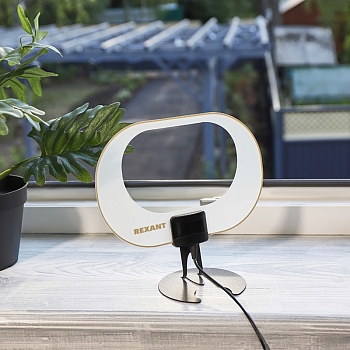 Антенна комнатная для цифрового телевидения DVB-T2, Ag-714 REXANT