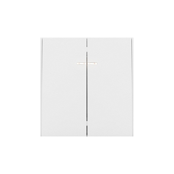 Выключатель STRONG 2 кл с подсветкой 10А с/у жемчуг KRANZ