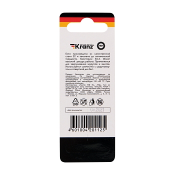 Бита для шуруповерта Torx T27х50 мм (2 шт./уп.) Kranz