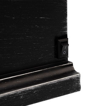 Светодиодный камин Классика с эффектом живого огня 33х12х24 см, батарейки 3хС (не в комплекте) или от USB (в комплекте)