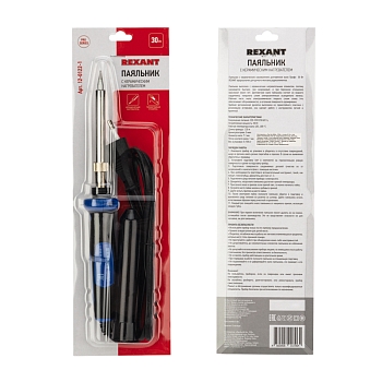 Паяльник с керам. нагревателем, серия Comfort, 30Вт, 230В, блистер REXANT