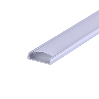 Комплект накладной алюминиевого профиля с рассеивателем, 24х6мм, 1м REXANT