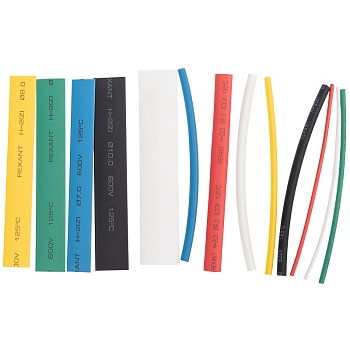 Набор термоусаживаемых трубок ТУТ нг №3 MULTICOLOR 2:1, упаковка 13 шт. по 10 см REXANT