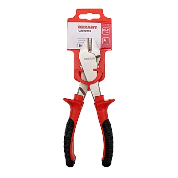 Кабелерез 180мм никелированный, двухкомпонентные рукоятки REXANT
