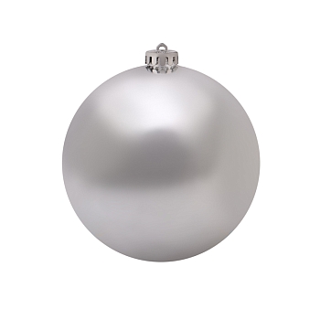 Елочная фигура Шар 15 см, цвет серебряный глянцевый