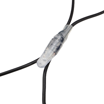 Гирлянда светодиодная Сеть 2х1,5м 288 LED ТЕПЛЫЙ БЕЛЫЙ черный ПВХ IP65 свечение с динамикой блок в комплекте NEON-NIGHT