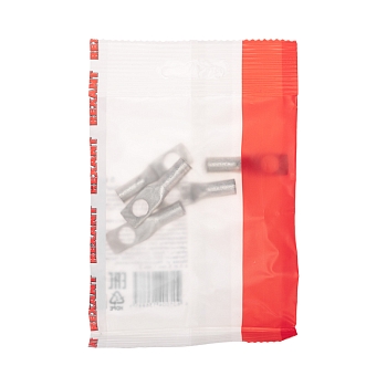 Наконечник медный луженый ТМЛ 10–8–5 (10мм² - Ø8мм) ГОСТ 7386-80 (в упак. 5 шт.) REXANT