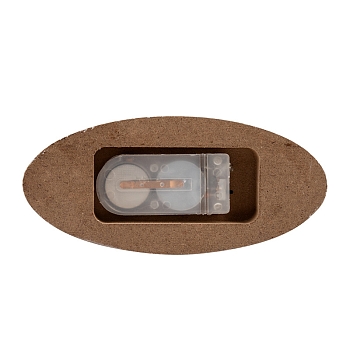 Деревянная фигурка с подсветкой Елка на подставке 14,5х5х30 см