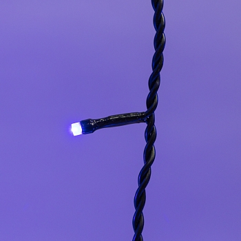 Гирлянда светодиодная Занавес 2х3м 760 LED СИНИЙ черный ПВХ IP54 постоянное свечение 230В блок в комплекте NEON-NIGHT