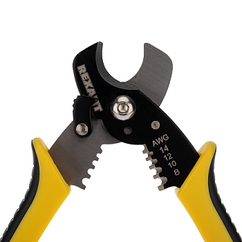 Кабелерез HT-50A МАСТЕР диаметр до 13,5мм, с функцией зачистки кабеля 0,5-6мм² REXANT