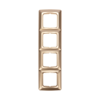 DEA Рамка 4-я горизонтальная Золотой Металлик KRANZ